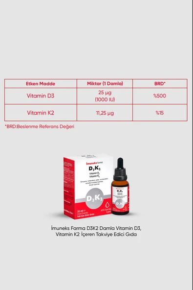 İmuneks D3 K2 Vitamin Sprey 20 ml 2 Adet - Resim 4