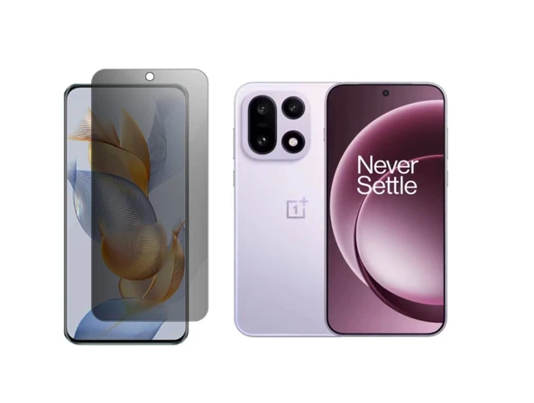 Oneplus 15 ile Uyumlu Mat Hayalet (Privacy) 9H Kırılmaz Nano Ekran Koruyucu ürün görseli 1