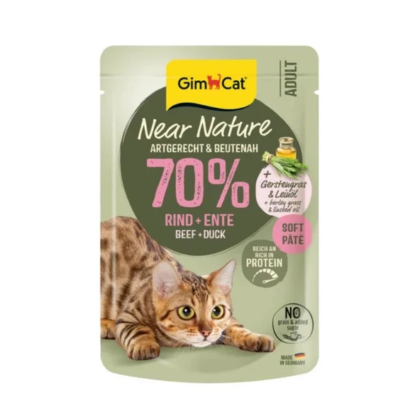Gimcat Near Nature Sığır Etli&Ördekli Yetişkin Kedi Konservesi 85 Gr ürün görseli 1
