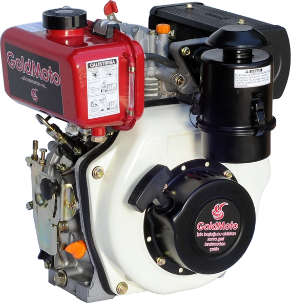 GoldMoto GM170FE-G5 Dizel Motor 5 Hp İpli ve Marşlı Krank Mili Konik ve Kamalı ürün görseli 1