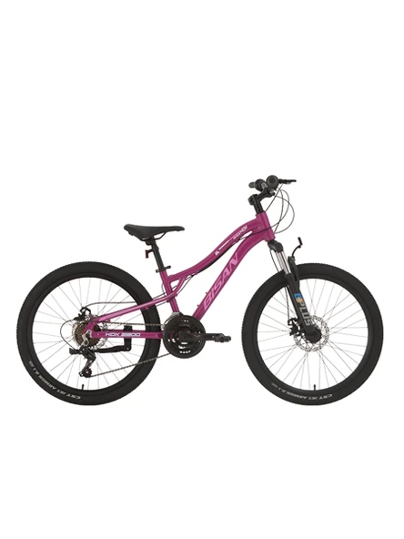 BİSAN KDX 2800-D KADIN DAĞ BİSİKLETİ 30CM MD 24 JANT 21 VİTES MOR PEMBE BEYAZ ürün görseli 1