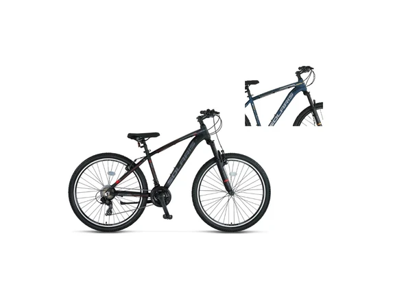 ÜMİT 2450 SOLARIS ERKEK DAĞ BİSİKLETİ 304H V 24 JANT 21 VİTES İNDİGO BLUE ORANGE ürün görseli 1