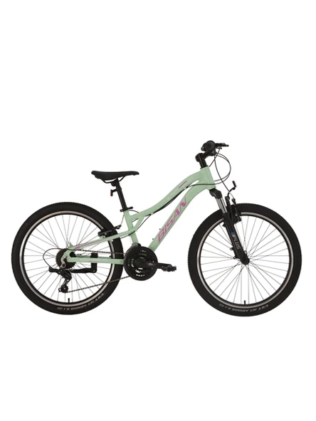 BİSAN KDX 2800-V KADIN DAĞ BİSİKLETİ 30CM V 24 JANT 21 VİTES MİNT YEŞİL PEMBE BEYAZ ürün görseli 1