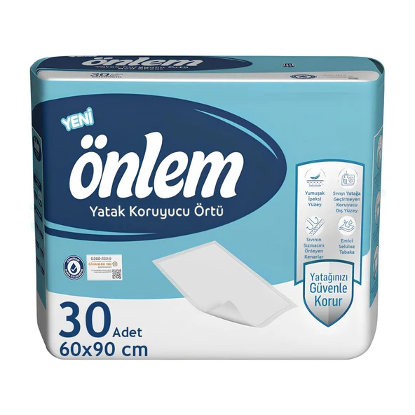 Önlem Yatak Koruyucu Örtü 60x90 Cm 30 Adet ürün görseli 1