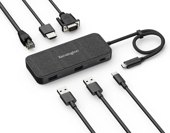 Kensington SD1650P USB-C 100W 4K Taşınabilir Bağlantı İstasyonu USB Çoklayıcı ürün görseli 1