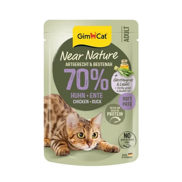 Gimcat Near Nature Tavuklu&Ördekli Yetişkin Kedi Konservesi 85 Gr ürün görseli 1