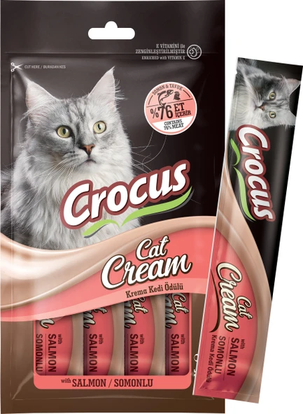 Crocus Somonlu Krema Kedi Ödülü 4x15g ürün görseli 1