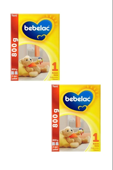 Bebelac 1 Bebek Sütü 0-6 Ay 800 gr 2 Adet ürün görseli 1