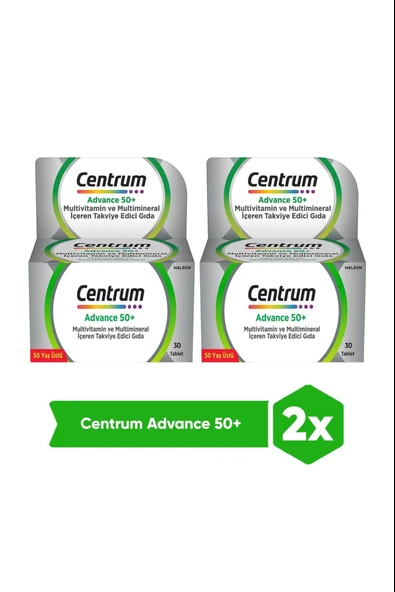 Centrum Advance 50+ Multivitamin 30 Tablet 2 Adet ürün görseli 1