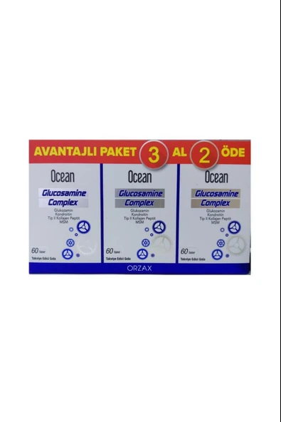 Ocean Glukozamin Komplex 60 Tablet 3 Adet ürün görseli 1
