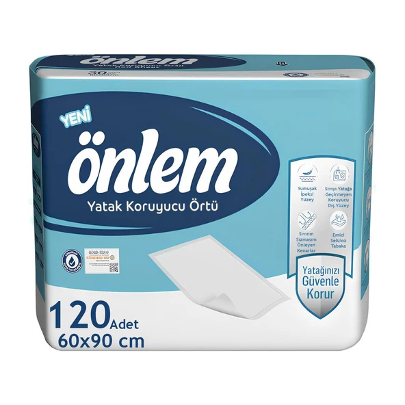 Önlem Yatak Koruyucu Örtü 60x90 Cm 120 Adet ürün görseli 1