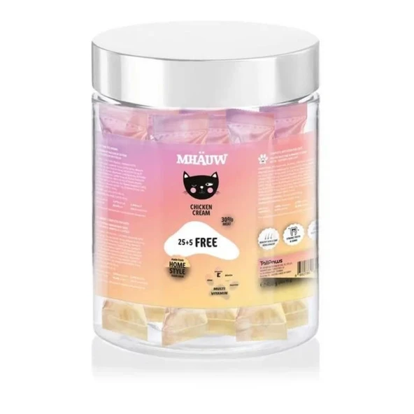 Mhauw Multi Vitamin Sıvı Kedi Ödülü 15 Gr 30'lu (Kavanoz) ürün görseli 1
