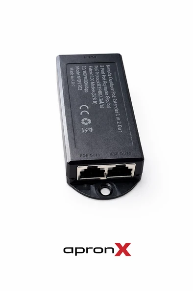 NVD-2202 10/100/1000 1 In 2 100m Gigabit Poe Repeater Extender ürün görseli 1