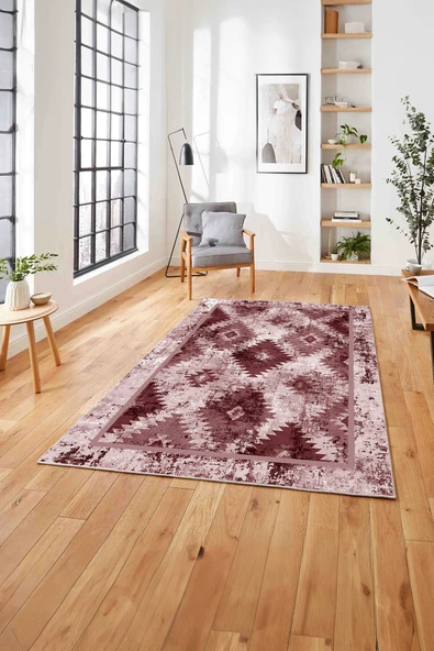 Napoli Home Klasik Kilim Desen Dijital Baskılı Yıkanabilir Kaymaz Taban Yolluk Mutfak Salon Halısı ürün görseli 1