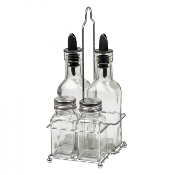 Yasemin 2 Yağlık 200 ml + 2 Tuzluk Set (YST-04) ürün görseli 1