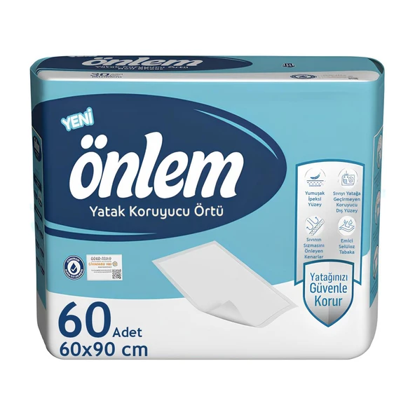 Önlem Yatak Koruyucu Örtü 60x90 Cm 60 Adet ürün görseli 1