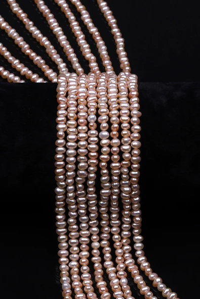 İnci Doğal Taş Dizi 3 x 4 mm Özel Kesim - DZ-0912 ürün görseli 1