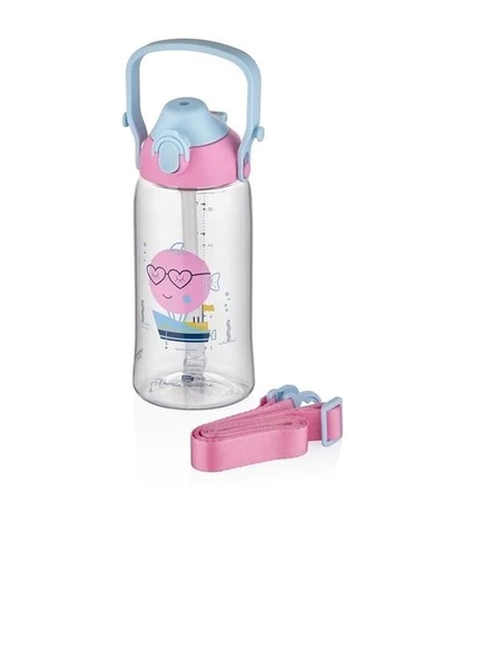 Vagon Life 680 Ml Pipetli Tritan Matara 2202 Pembe ürün görseli 1