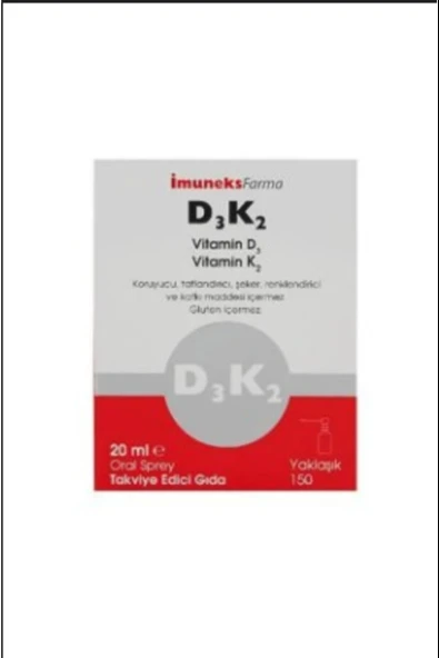 İmuneks D3 K2 Vitamin Sprey 20 ml ürün görseli 1