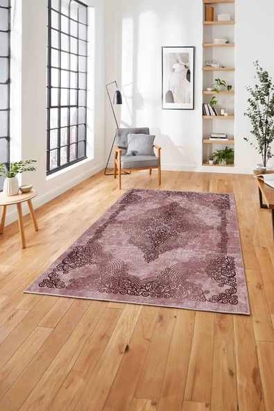 Napoli Home Baskılı Klasik Eskitme Desen Yıkanabilir Kaymaz Taban Yolluk Mutfak Salon Halısı ürün görseli 1
