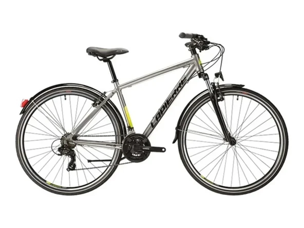 LAPIERRE TREKKING 1.0 ERKEK ŞEHİR BİSİKLETİ V 410H 28 JANT 21 VİTES GRİ LİME YEŞİL SİYAH ürün görseli 1