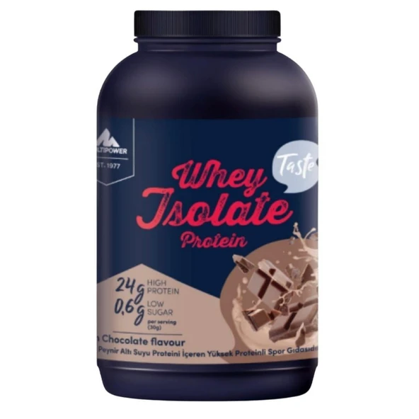 Multipower Whey Isolate Protein 900 Gr Çikolata ürün görseli 1
