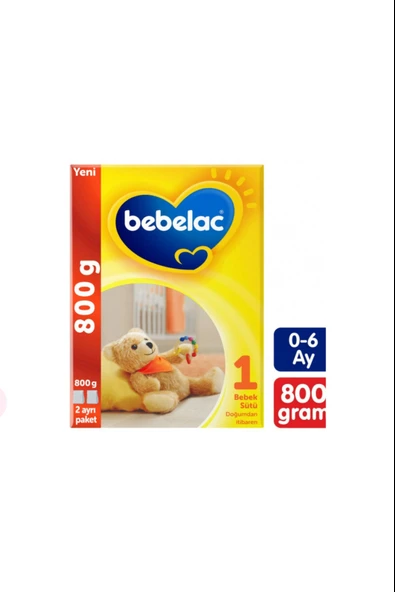 Bebelac 1 Bebek Sütü 0-6 Ay 800 gr 2 Adet ürün görseli 1