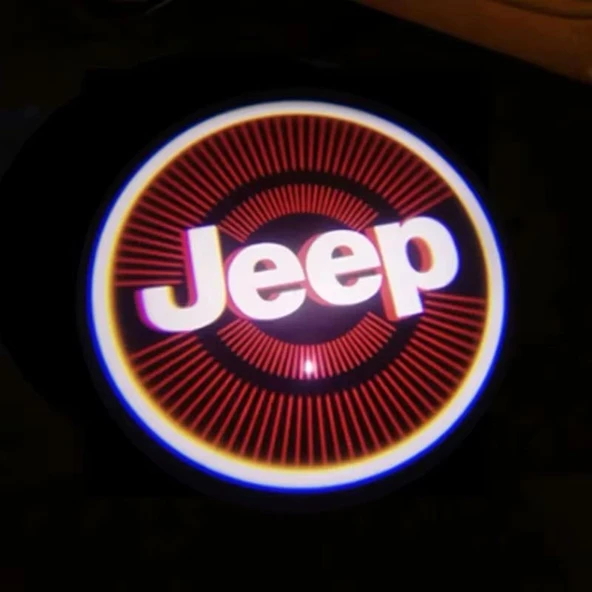 JEEP PİLLİ KAPI ALTI LOGOSU MESAFE VE KARANLIK SENSÖRLÜ 2 ADET ürün görseli 1