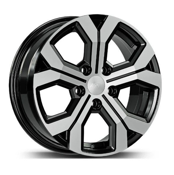 5X114.3X17 6.5 66.1 ET40 GLOSS BLACK DIAMOND FD (4 Adet) ürün görseli 1