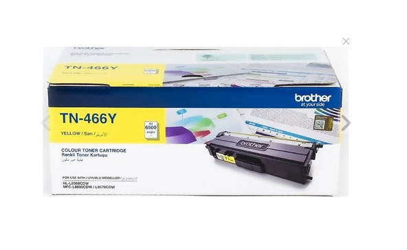 Brother Tn-466Y 6.500 Sayfa Kapasiteli Yellow Sarı Toner Hl-8360 Mfc-8690 ürün görseli 1