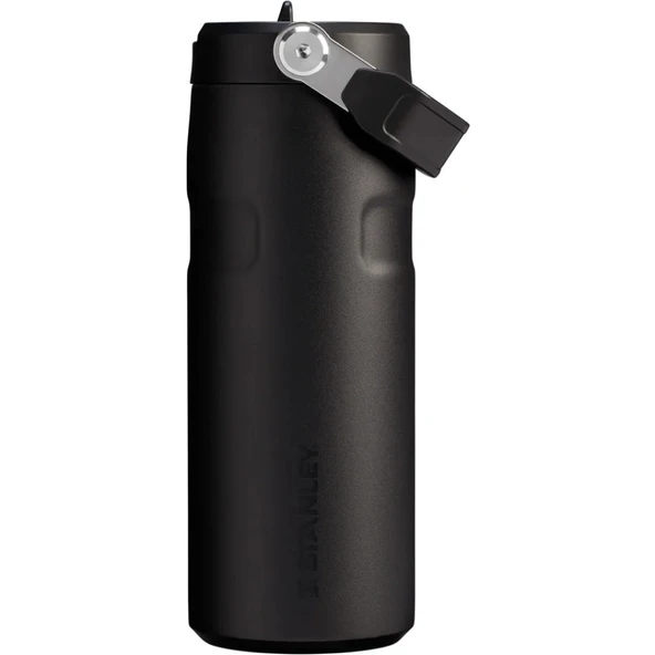 Stanley 10-12110-117 The IceFlow Flip Straw 0,47 Litre Pipetli Termos - Siyah ürün görseli 1