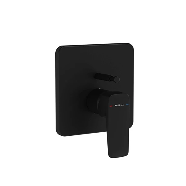 Artema Root Square Ankastre Banyo Bataryası V-Box Mat Siyah ürün görseli 1