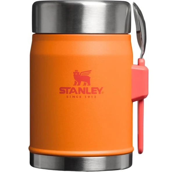 Stanley 10-09382-114 Klasik Kaşıklı 0,40 Litre Çelik Yemek Termosu - Turuncu ürün görseli 1