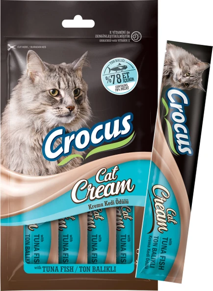 Crocus Ton Balıklı Krema Kedi Ödülü 4x15g ürün görseli 1