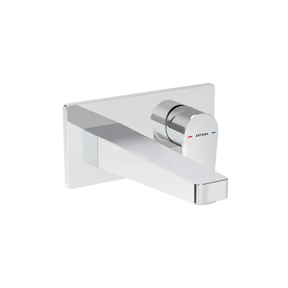 Artema Flow Square Ankastre Lavabo Bataryası Krom A43180 ürün görseli 1