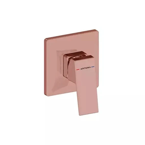 Artema Minimax Square Ankastre Duş Bataryası Minibox Soft Bakır A4373329 ürün görseli 1
