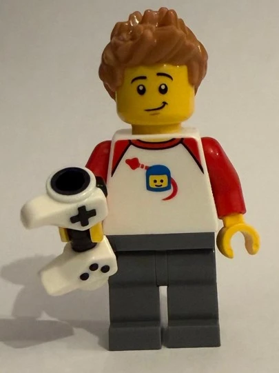 Orjinal Lego Minifigür Gamer with White Gamepad ürün görseli 1
