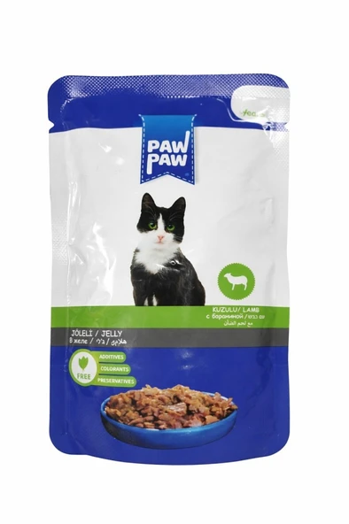Paw Paw Kedi Yaş Maması Kuzulu 85 Gr ürün görseli 1