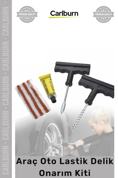 #OnarımKiti Acil Durum Tubeless Otomobil Motosiklet Hafif Ticari Araç Oto Lastik Delik Onarım Kiti ürün görseli 1
