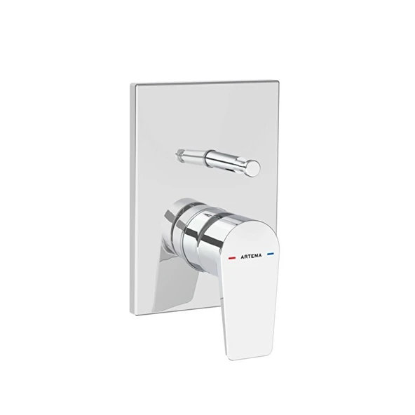 Artema Flow Square Ankastre Mekanik Banyo Bataryası Minibox Krom A43208 ürün görseli 1