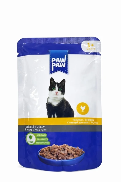 Paw Paw Kedi Yaş Maması Tavuklu 85 Gr ürün görseli 1