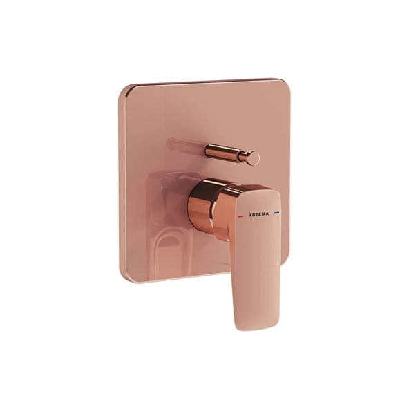 Artema Root Square Termostatik Ankastre Banyo Bataryası V-Box Soft Bakır A4282829 ürün görseli 1