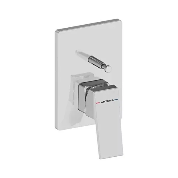 Artema Minimax Square Ankastre Banyo Bataryası (Minibox Sıva Üstü Grubu) Krom A43732 ürün görseli 1