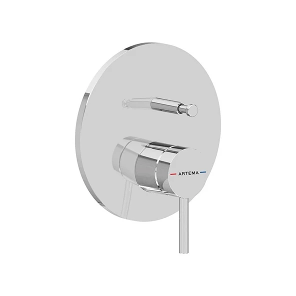 Artema Minimax Round Ankastre Banyo Bataryası Krom A43620 ürün görseli 1