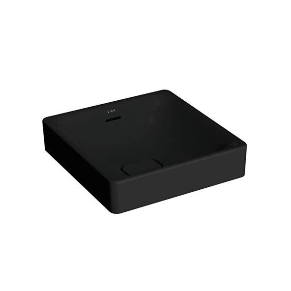 VitrA Metropole Çanak Lavabo Kare 40x40 cm Mat Siyah 7533B083-0673 ürün görseli 1