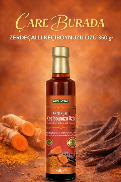 Zerdeçallı Keçiboynuzu Özü 350 Gr (Şeker & Koruyucu ve Renklendirici İçermez) ürün görseli 1