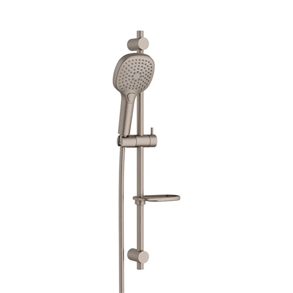 Artema Bliss Square 3F Sürgülü El Duşu Takımı Fırçalı Nikel A4577534 ürün görseli 1