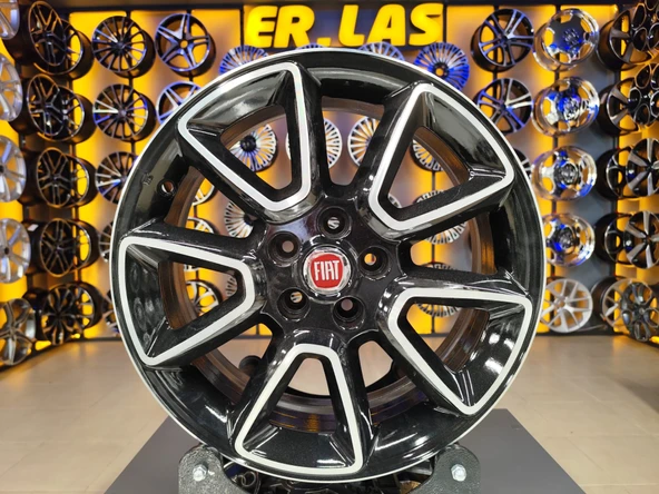 4 Adet FİAT ORIJINAL 6*16 5*98 ET36.5 58.1 BLACK MACK JANT REVİZE EDİLMİŞ (Takım) ürün görseli 1
