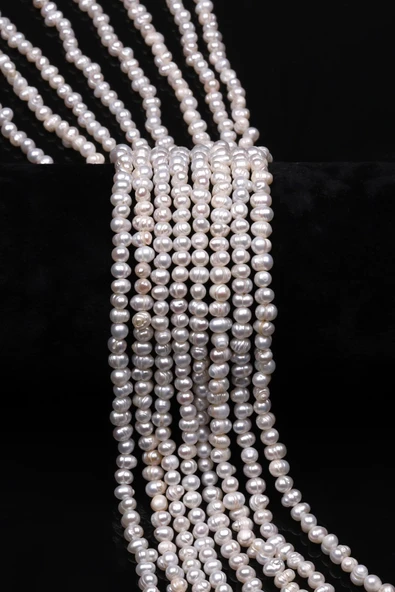 İnci Doğal Taş Dizi 3 x 4 mm Özel Kesim - DZ-0916 ürün görseli 1