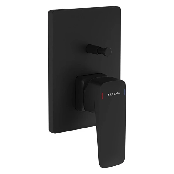 Artema Root Square Ankastre Banyo Bataryası Mat Siyah A4275236 ürün görseli 1